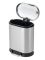 Відро для сміття з плавним закриттям овальне Mixxus Premium Strong-TC0120 SS Color 20л колір наржавійка (MI7081)