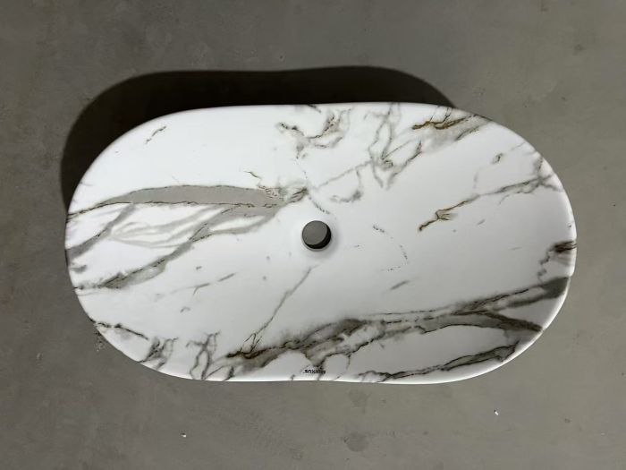 Раковина накладна MIXXUS PREMIUM WAVE-0105 MARBLE 620х360х160mm (MP6559)