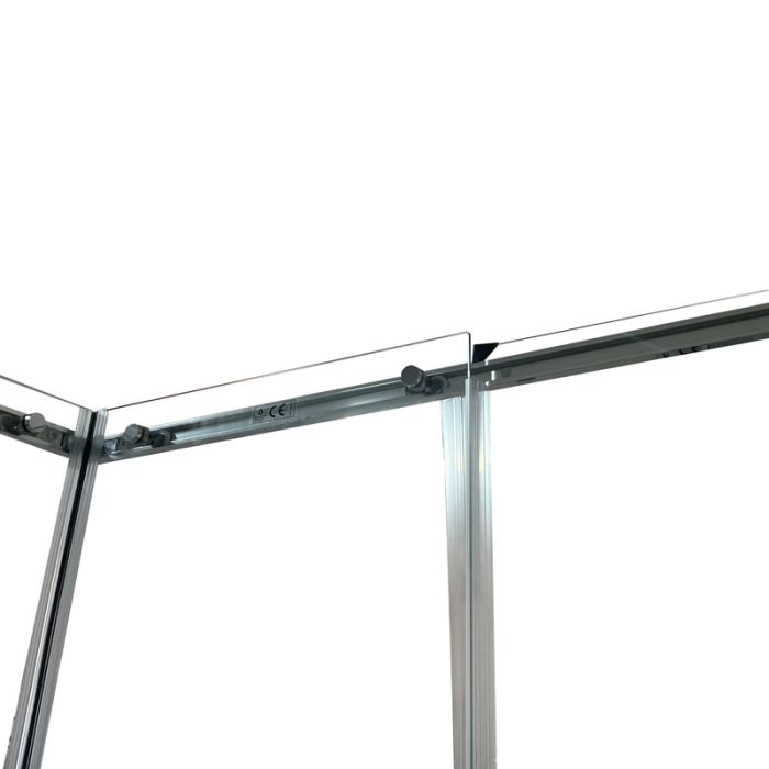 Душова кабіна без піддону Koer SR SC03-90x90x200-TR-01 прозоре скло Easy Clean 6мм, хром (KR5356)