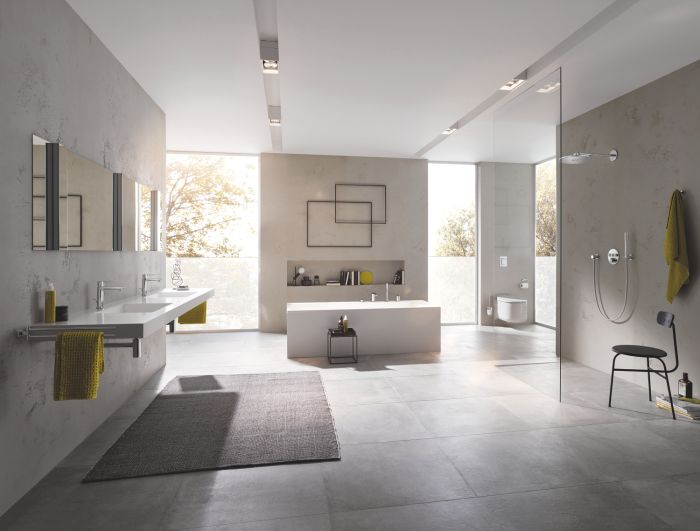 Одноважільний змішувач для ванни на 4 отвори Grohe Lineare (19577001)