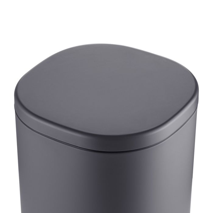 Відро для сміття з плавним закриттям овальне Mixxus Premium Olivary-TC0105 Graphite 5 л колір графіт (MI7063)