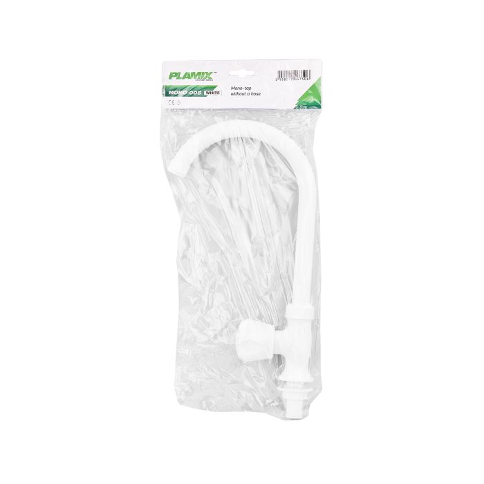 Кран для холодної води Plamix Mono-005 White (PM0675)