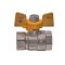 Кран кульовий Nolf classic NFC.712-06-1/2" FF ГГМ YELLOW, ручка "метелик" жовта (NF3134)