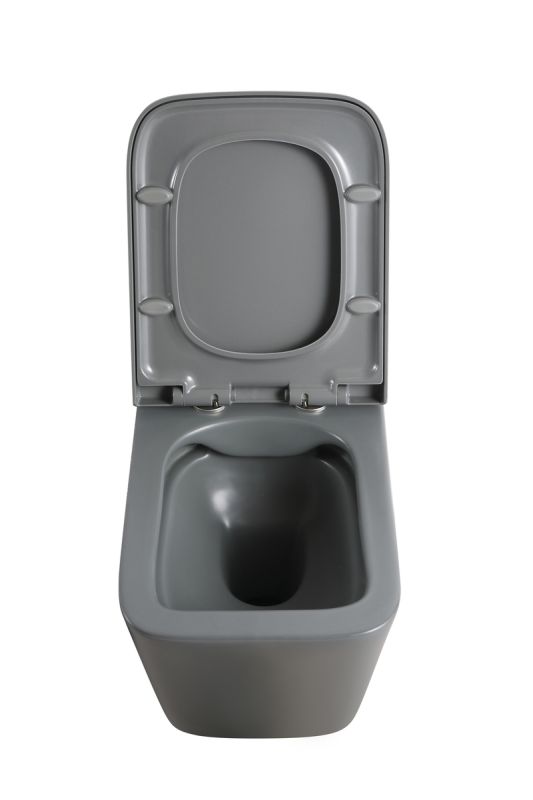 Унітаз підвісний Mixxus Premium QUADRO-0305-R GRAY 510x350x345mm система змиву RIMLESS (MP6656)