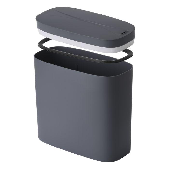 Відро для сміття сенсорне овальне Mixxus Flat-TC0109 Graphite 9 л колір графіт (MI7075)
