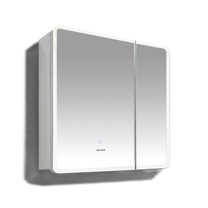 Дзеркальна шафка Mixxus Premium Olivary CM01-70x70x13 з LED Touch, димером, регулятором яскравості (MI8295)