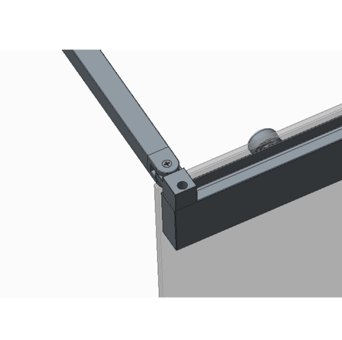 Шторки скляні на ванну розсувні Koer SR BS06-120x150-TR-01 прозоре скло Easy Clean 6мм, хром (KR5945)