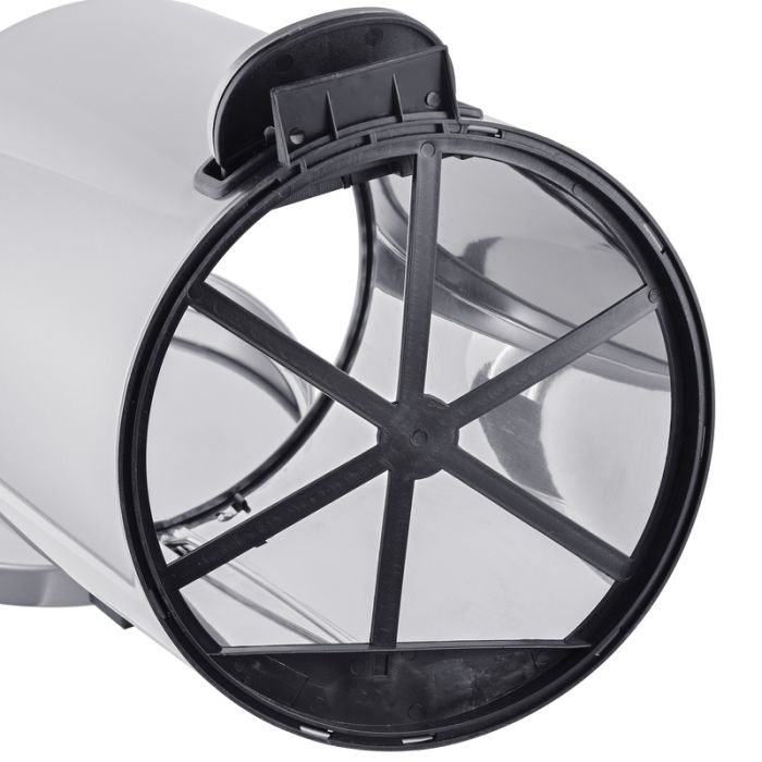 Відро для сміття з плавним закриттям кругле Mixxus Ellipse-TC0212 SS Color 12л (колір нержавійка) (MI8399)