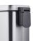 Відро для сміття з плавним закриттям прямокутне Mixxus Premium Quadro-TC0105 SS Color 5л колір нержавійка (MI7062)
