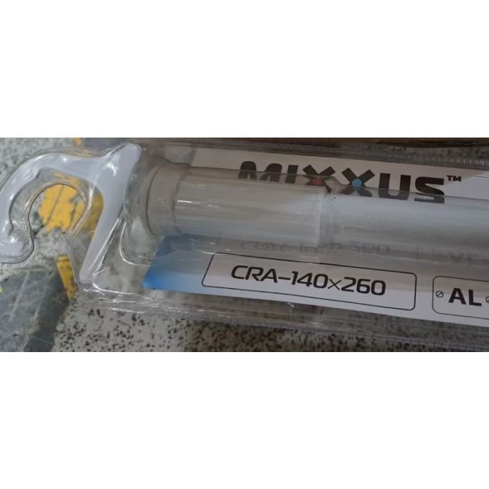 Штанга для шторки телескопічна пряма Mixxus CRA-140x260 140cm-260cm (алюміній) (блістер) (AC0656)