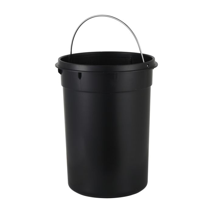 Відро для сміття з плавним закриттям кругле Zerix Solo-TC0205 SS Color 5л колір нержавійка (ZX5888)
