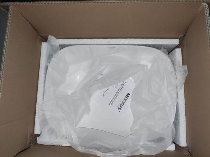 Раковина накладна Mixxus Premium DIVERSE-0112 WHITE-BLACK 455х325х135mm (MP6542)