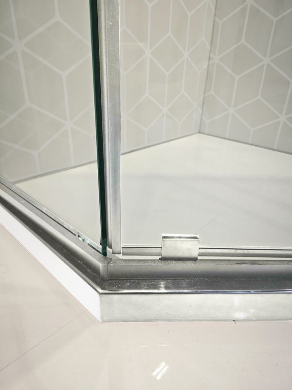 Душова кабіна без піддону Koer SR SC06-100x100x200-TR-01 прозоре скло Easy Clean 8мм, хром (KR5365)