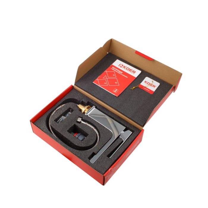 Змішувач для умивальника KOER KB-10039-01 (Колір хром) (KR5994)