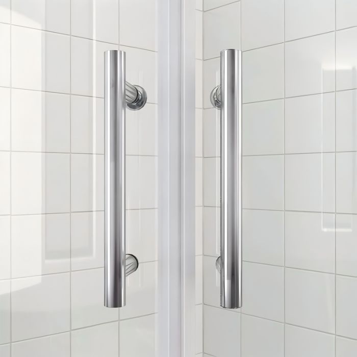 Душова кабіна без піддону Koer SR SC04-100x100x195-TR-01 прозоре скло Easy Clean 5мм, хром (KR5361)
