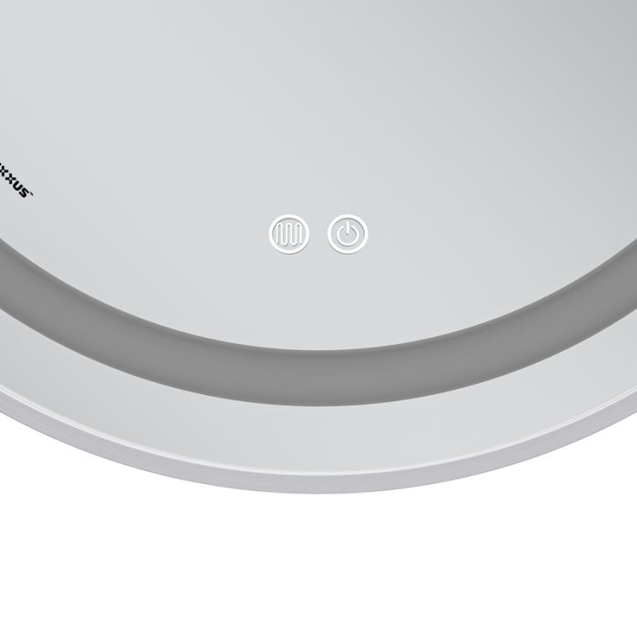 Дзеркало Mixxus Premium ELLIPSE MV05-80x70-Reverse WHITE з Led Touch, Anti-fog, димером (3-6,5kK) (MP6645)