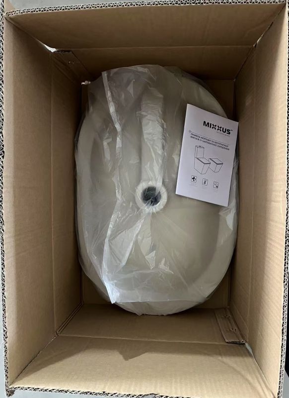Раковина врізна на стільницю Mixxus Premium ELLIPSE-1601 600х400х190mm з переливом (MP6569)