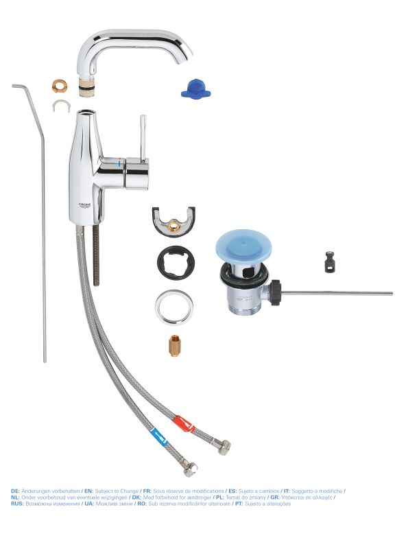 Змішувач для раковини M-розміру Grohe Essence New (23462001)