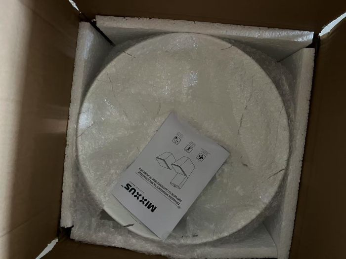 Раковина накладна Mixxus Premium WAVE-0102 MARBLE 370х370х130mm (MP6528)