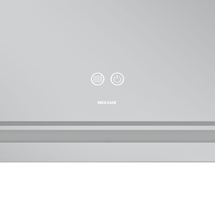 Дзеркало Mixxus Premium QUADRO MR20-120x80 з Led Touch, Anti-fog, димером, регулятором яскравості, лінзою (MP6624)