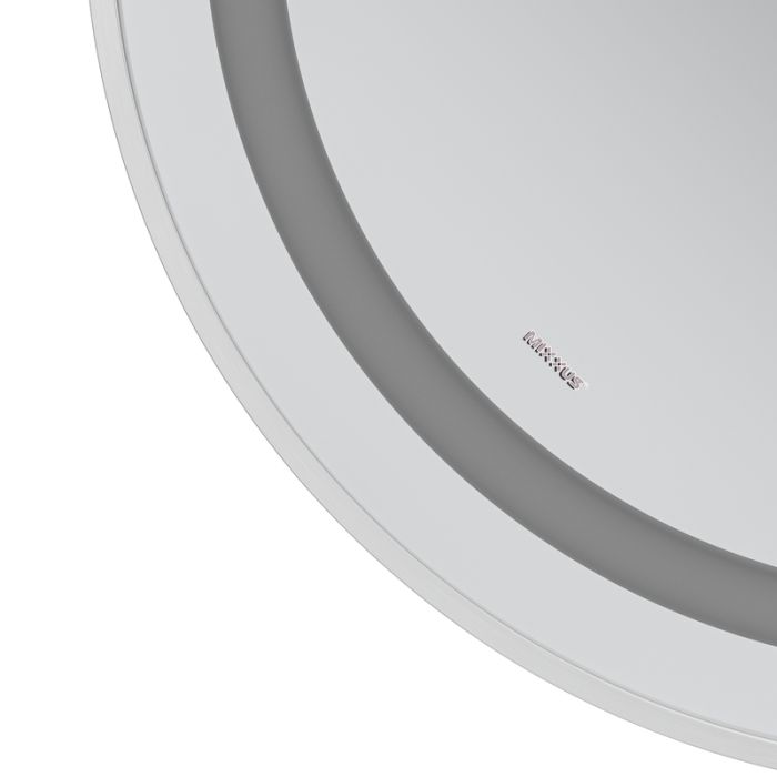Дзеркало Mixxus Premium ELLIPSE MV05-80x70-Reverse WHITE з Led Touch, Anti-fog, димером (3-6,5kK) (MP6645)