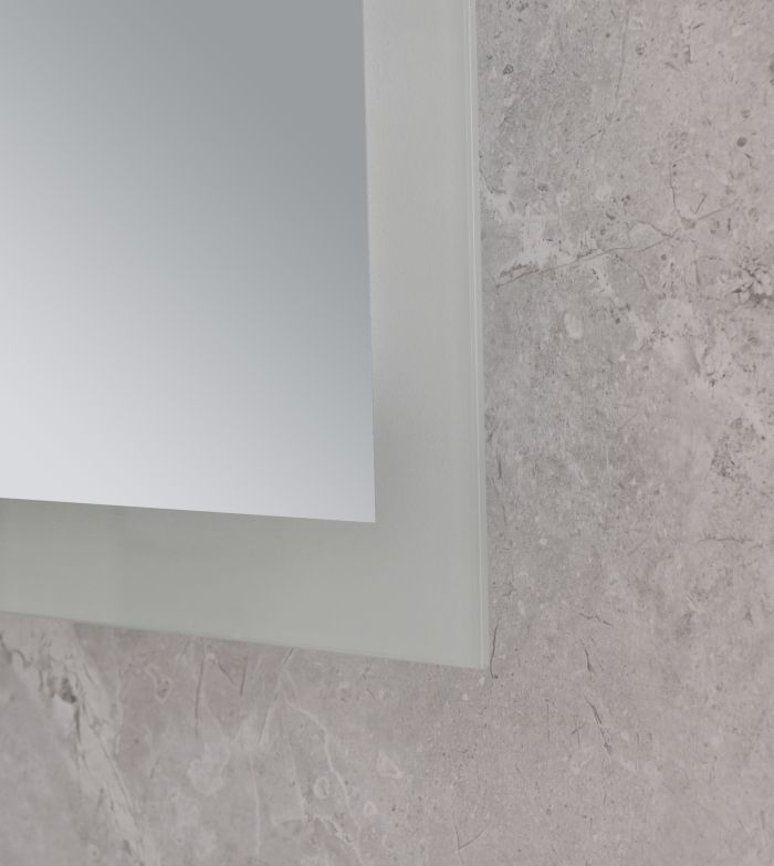 Дзеркало Mixxus FLAT MR04-80x60 з Led Touch, Anti-fog, димером, регулятором яскравості, годинником (MI6928)