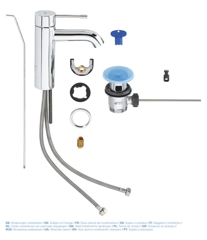 Змішувач для раковини S-розміру Grohe Essence New (23589001)