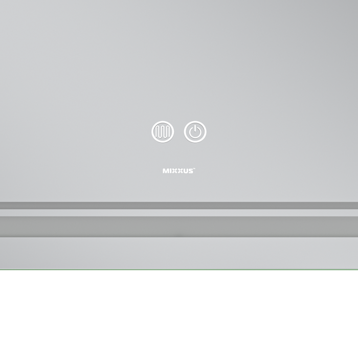 Дзеркало Mixxus Premium QUADRO MR20-100x80 з Led Touch, Anti-fog, димером, регулятором яскравості, лінзою (MP6623)