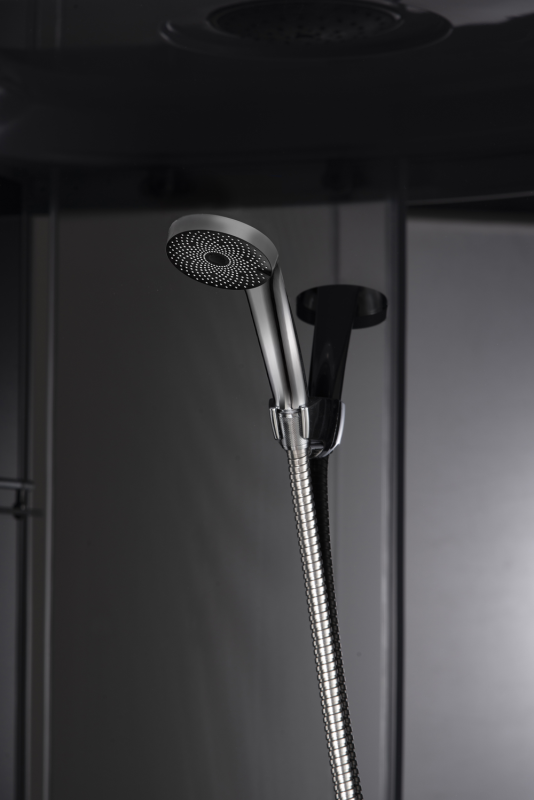 Бокс душовий без гідромасажу Mixxus STRONG SB02-90x90x215-GR SATIN з низьким піддоном (MI6887)