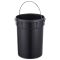 Відро для сміття з плавним закриттям кругле Mixxus Ellipse-TC0212 SS Color 12л (колір нержавійка) (MI8399)