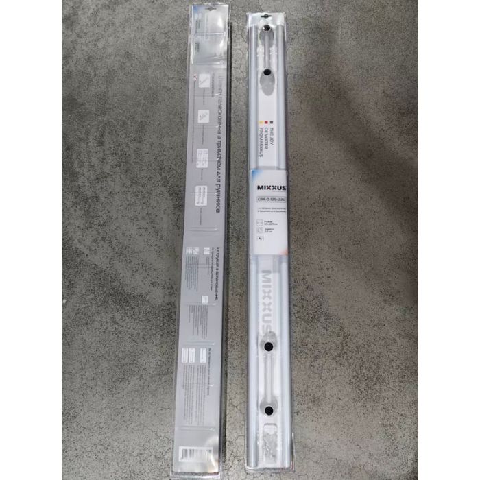 Штанга для шторки телескопічна з тримачем для рушників Mixxus CRA-D-125x225 125cm-225cm (алюміній) (БЛІСТЕР) (AC3589)