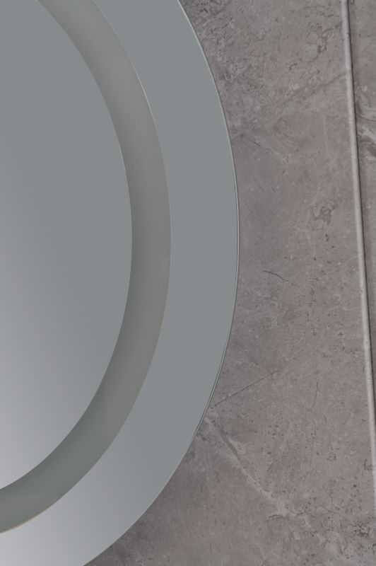 Дзеркало Mixxus PLAIN MC02-60 з Led Touch, Anti-fog, димером, регулятором яскравості, годинником (MI6012)