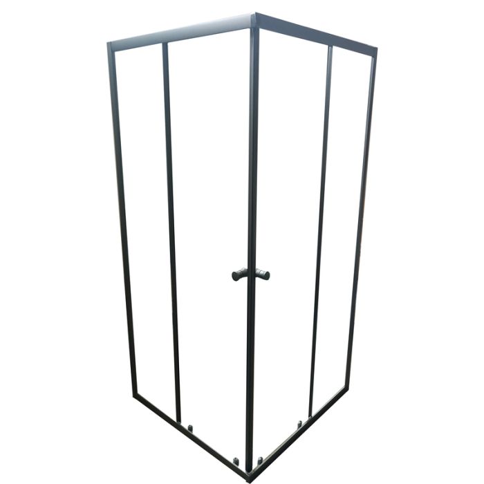 Душова кабіна без піддону Mixxus CUBIC SC01-90x90x185-TR GRAPHITE прозоре скло 4мм (MI6907)