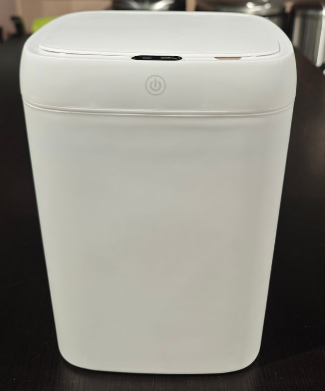 Відро для сміття сенсорне прямокутне Mixxus Wave-TC0314 White 14 л (колір білий) (MI8404)
