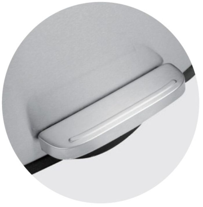 Відро для сміття з плавним закриттям прямокутне Mixxus Bevel-TC0105 SS Color 5л колір наржавійка (MI7086)