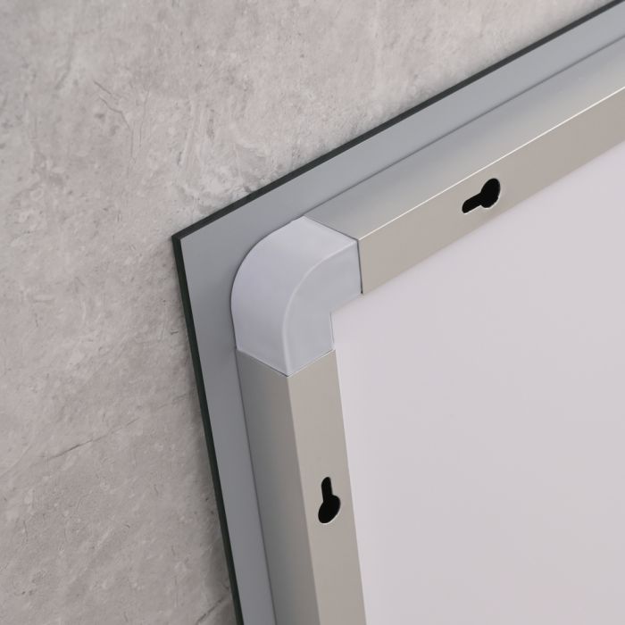 Дзеркало Mixxus WARM MR02-70x50 з Led Touch, Anti-fog, димером, регулятором яскравості, годинником (MI6668)