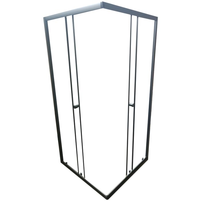 Душова кабіна без піддону Mixxus CUBIC SC01-90x90x185-TR GRAPHITE прозоре скло 4мм (MI6907)