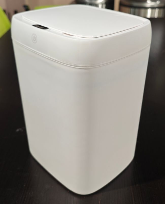 Відро для сміття сенсорне прямокутне Mixxus Wave-TC0314 White 14 л (колір білий) (MI8404)