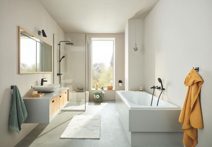 Душова система з термостатом для настінного монтажу Grohe Tempesta System 250 Cube (266892431)