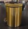 Відро для сміття з плавним закриттям кругле Mixxus Ellipse-TC0205 Brushed Gold 5л (колір матове золото) (MI8400)