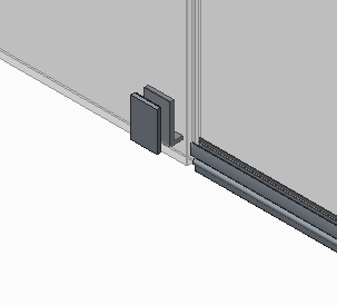 Двері в нішу Koer SR SD04-120x200-TR-07 прозоре скло Easy Clean 10мм, графіт (KR5388)