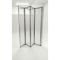 Шторки скляні на ванну складні Koer SR BS07-80x140-TR-01 прозоре скло Easy Clean 4мм, хром (KR5948)