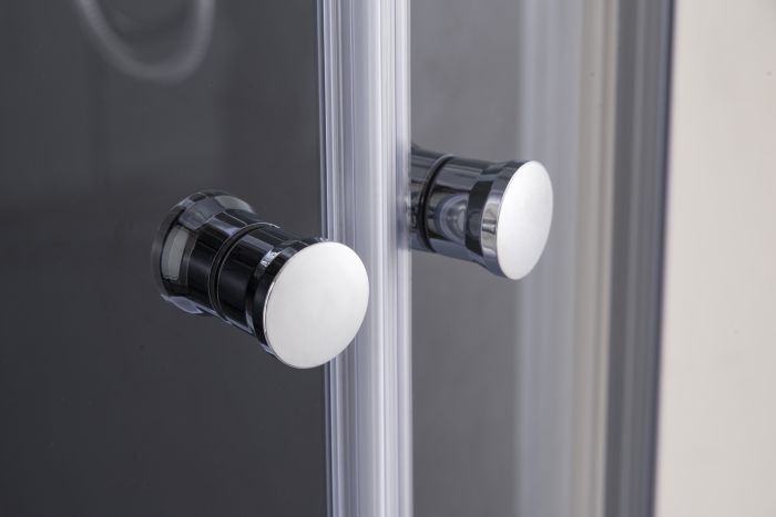 Бокс душовий з гідромасажем Mixxus STRONG SBH02-90x90x215-FB SATIN низький піддон (MI6890)