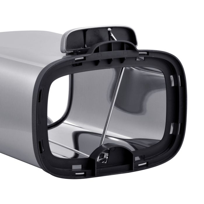 Відро для сміття з плавним закриттям прямокутне Mixxus Premium Style-TC0305 SS Color 5л колір нержавійка (MI7060)