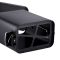 Відро для сміття з плавним закриттям прямокутне Mixxus Premium Quadro-TC0105 Black 5 л колір чорний (MI7061)