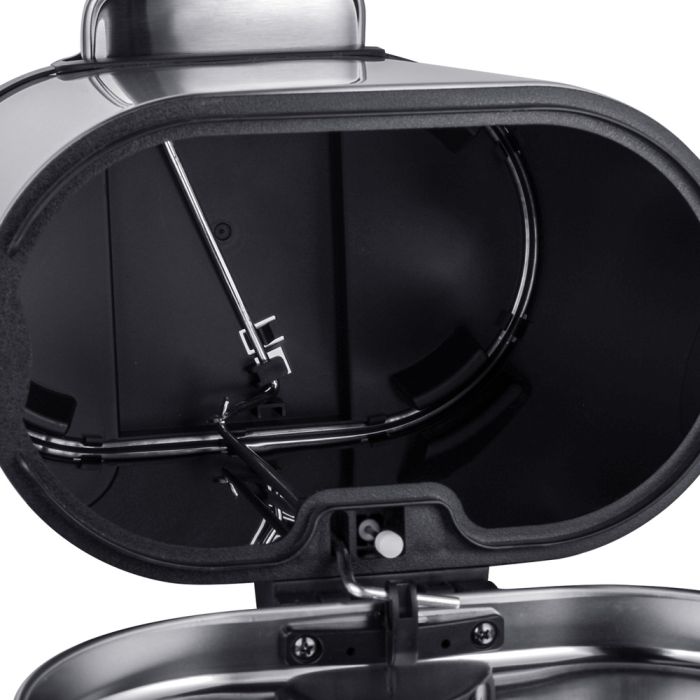 Відро для сміття з плавним закриттям овальне Mixxus Premium Topper-TC0205 SS Color 5л колір нержавійка (MI7059)