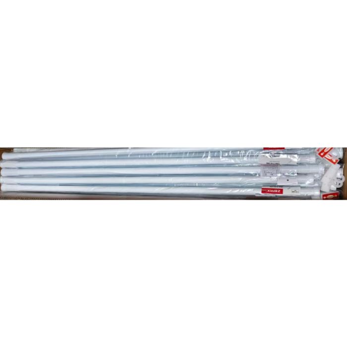 Штанга для шторки телескопічна пряма Zerix CRA-110x200 110cm-200cm (алюміній) (пакет) (ZX4998)