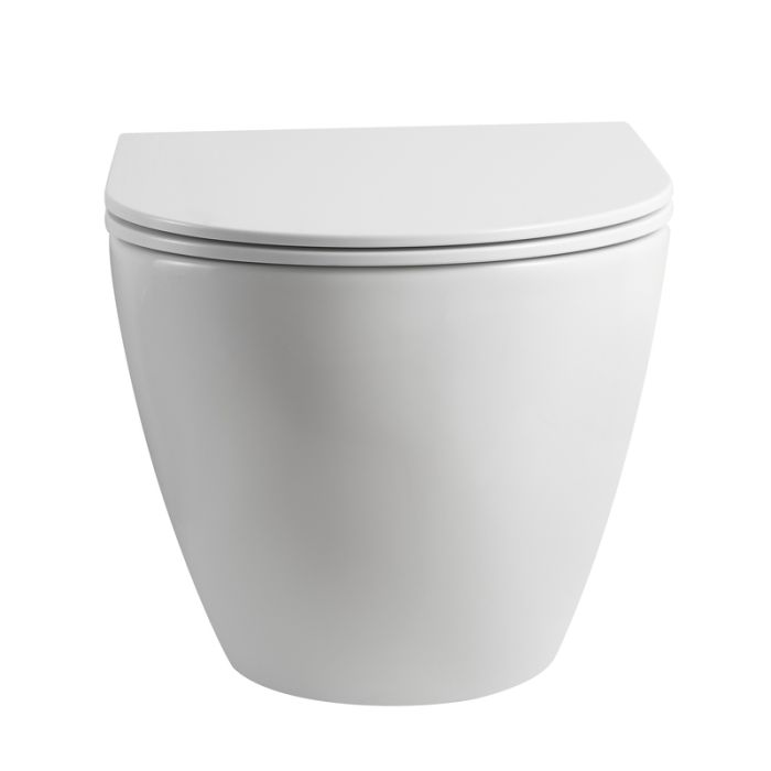 Комплект: Mixxus Premium Ellipse-SET-2101 (в 2 ящ) Унітаз система змиву Tornado 3.0+ Інсталяція Koer KT-0404 + панель KT-0604-03 White (MP6667)