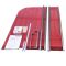Шторки скляні на ванну Koer SR BS04-95x140-TR-07 прозоре скло 6мм, графіт (KR5404)