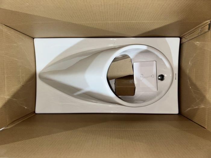 Пісуар підвісний Mixxus Premium BEVEL-1005 380x420x750mm з краном для пісуара (MP6664)